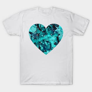 Blue Lagoon Abstract Painting T-Shirt